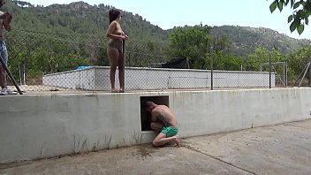 I record my 18-year-old neighbor topless in the pool of her chalet